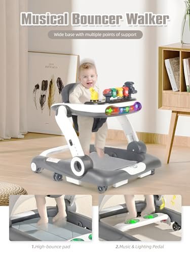 BIUSIKAN - Music and Lights Baby Walker with Wheels